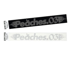 Peaches. LIBILLY Reflective Flame Decal Black