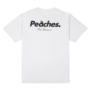 Peaches. Logo S/S Tee White